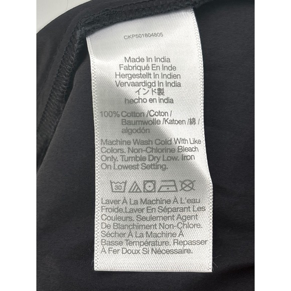 Madewell V-Neck Circle Seamed Maxi Dress True Black Sleeveless Cotton 00 NW050 - Picture 12 of 13